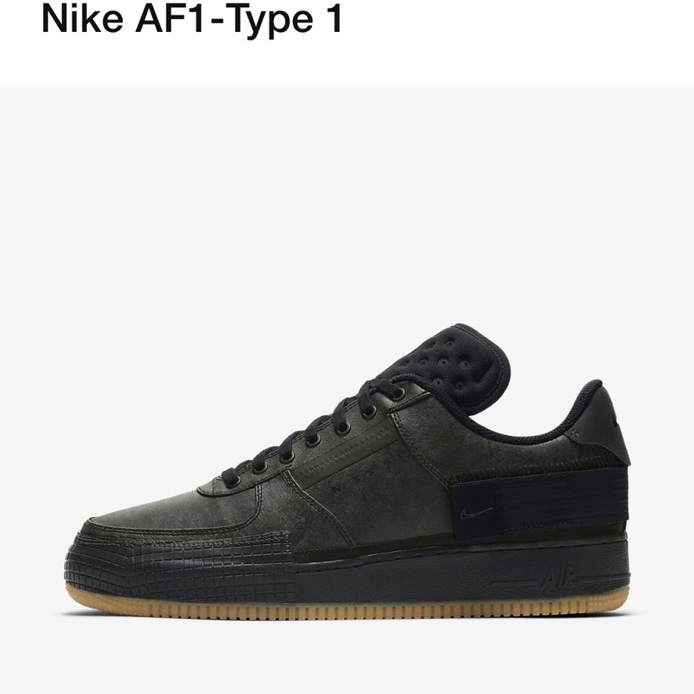 Men’s Sz 6(women’s 8) Black NIKE AIR FORCE 1